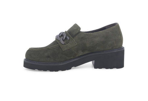 Melluso Donna Mocassini Camoscio 034321-227802 Verde